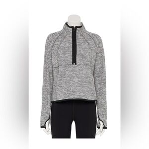 Tek Gear Women's Micro Fleece Popover Sweatshirt in Gray, Size L